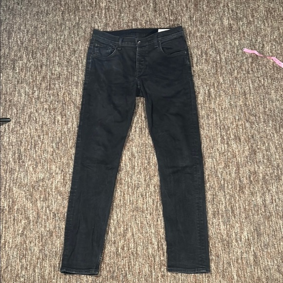 rag & bone Denim - rag & bone slim 2 fit straight leg jeans black size 32